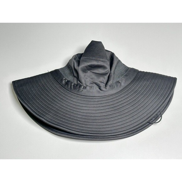 Hairbrella Satin-Lined Waterproof Sun Beach Outdoor Hat Unisex Black New - Picture 11 of 11